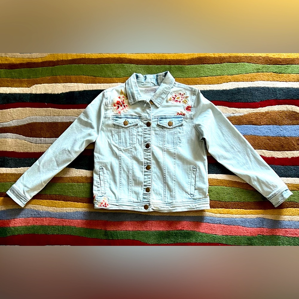 Keren Newman Hart Embroidered Jean Jacket